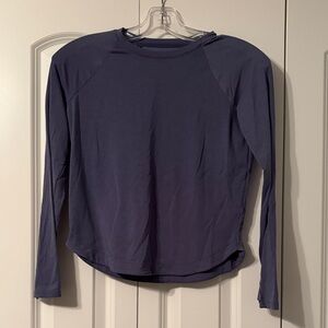 Athleta Girl Long Sleeve Crewneck Top - Slate Blue